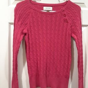 Sonoma red cable knit sweater